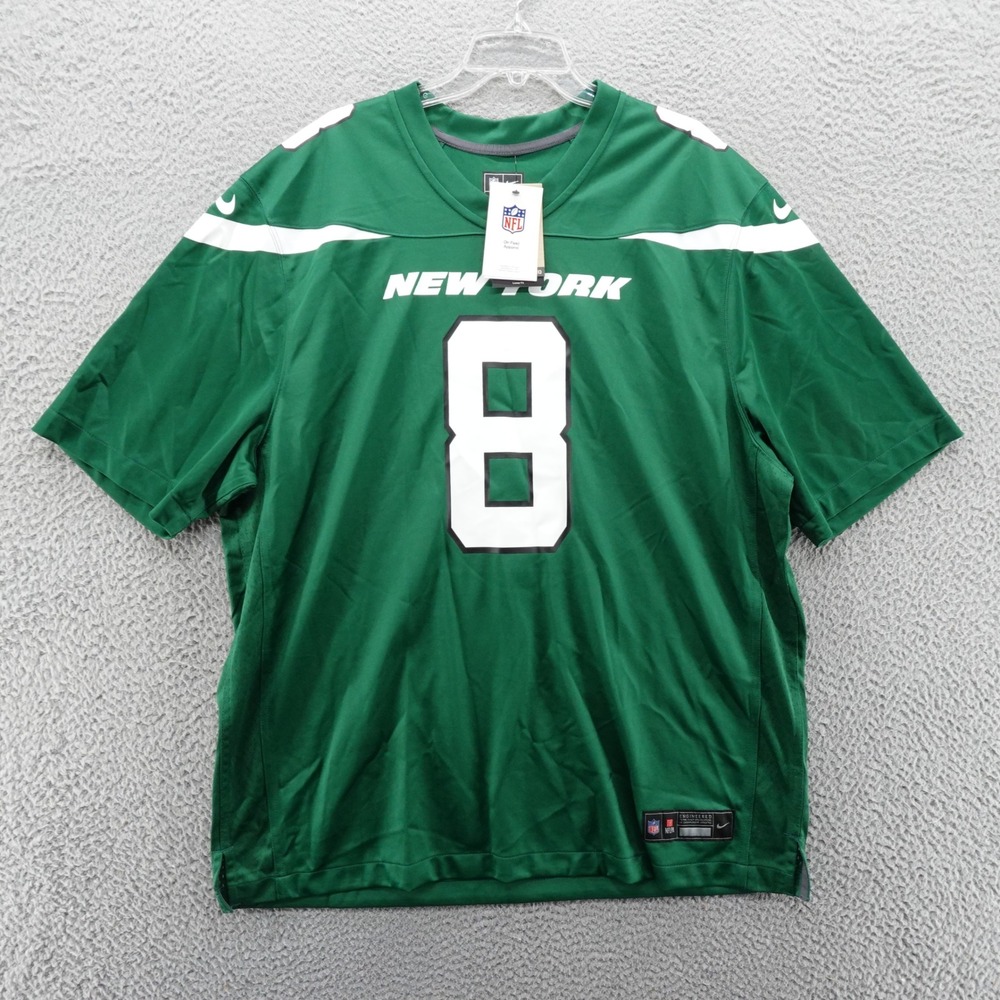 Nike NFL New York Jets Aaron Rodgers 8 Jersey Mens Size XXL Green NEW